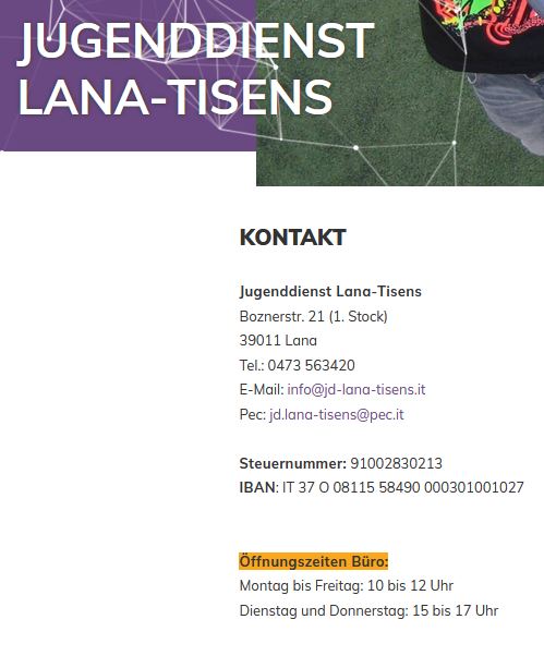 Jugenddienst Kontakt